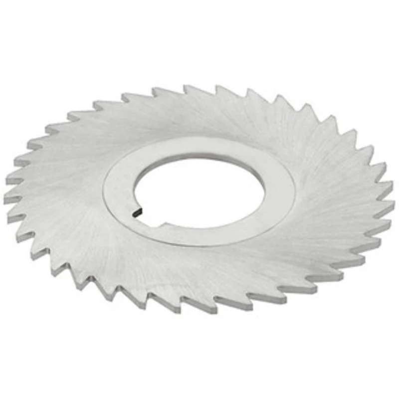 KEO 5 x 1/8, 1 Arbor, 44-Tooth High Speed Steel Slitting & Slotting Saw TiN Finish, RH Cut, Straight Teeth, Contains ...